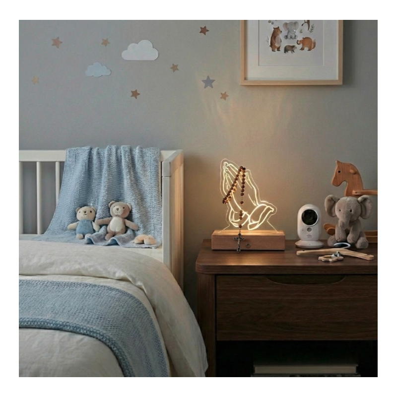 Lámpara Led Manos en Oración