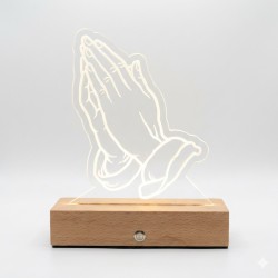 Lámpara Led Manos en Oración