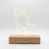 Lámpara Led Manos en Oración