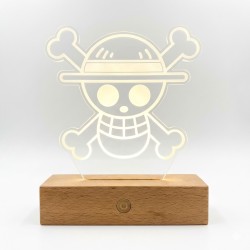 Lámpara Led One PIece Jolly Roger